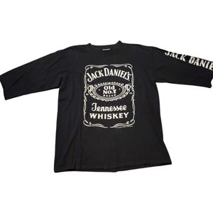 Jack Daniels Old No.7 Tennessee Whiskey Official Licensed T-Shirt Black Mens (L)
